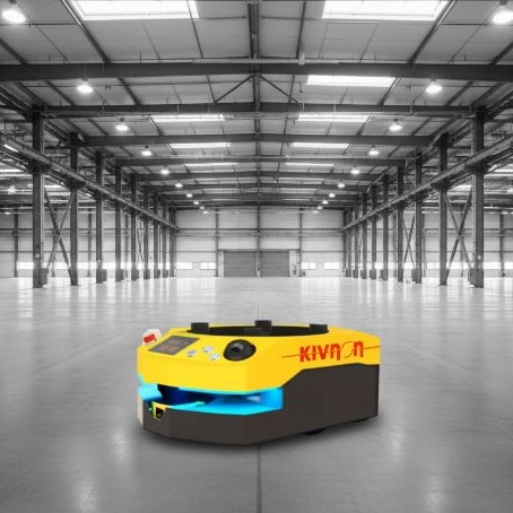Kivnon AGV robot raktárcsarnokban